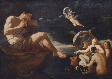 Galatea mit ihren Begleiterinnen vor Polyphem, Johann Carl Loth